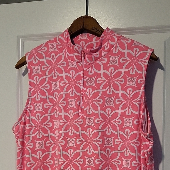 Lulu-B Pink Floral Sleeveless Blouse - Picture 2 of 7